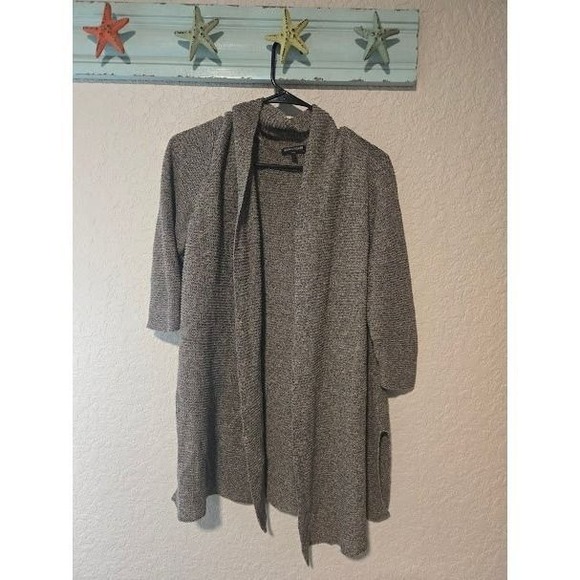 Eileen Fisher Sweaters - Eileen‎ Fisher Brown Linen Knit Cardigan